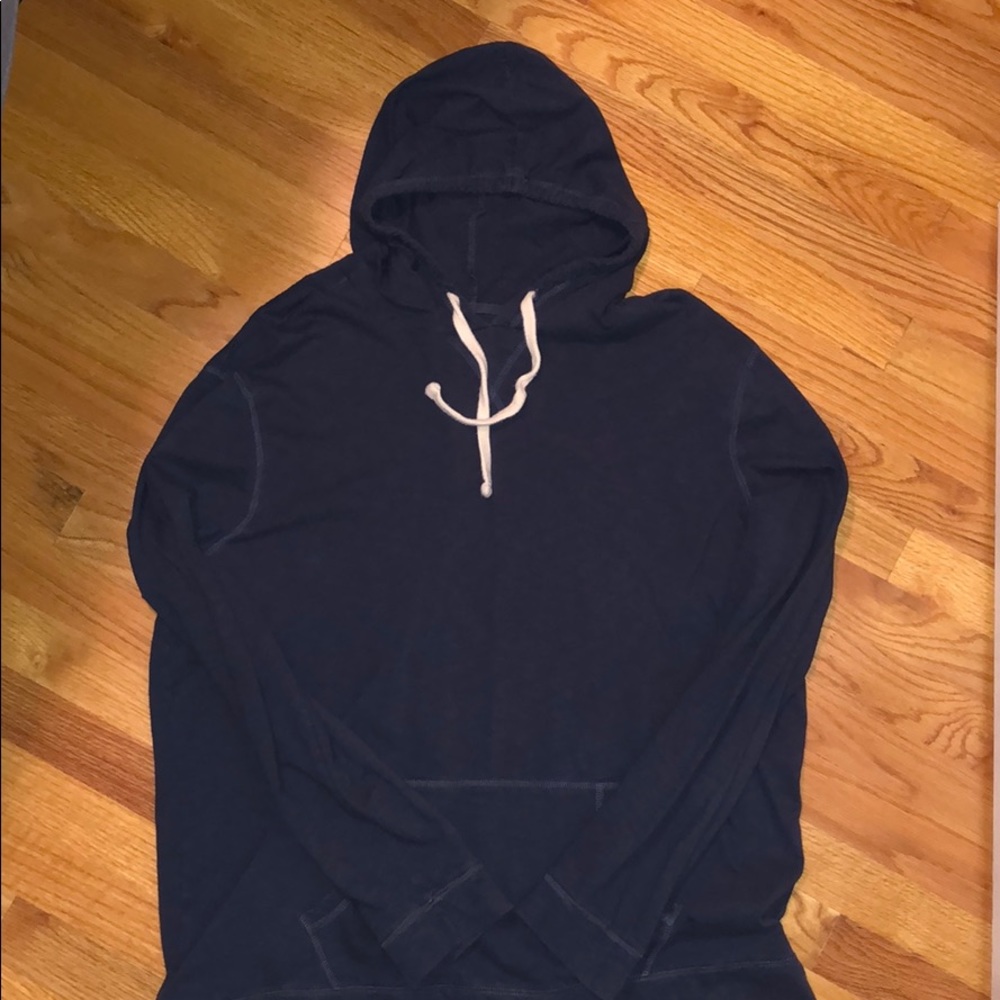 Blue Vintage-inspired Hoodie XL